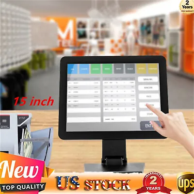 15  Retail LCD VGA Touch Screen Monitor USB Wall Mounted For Restaurant Pub Bar • $170.05