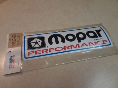 $9.99 • Buy MOPAR PERFORMANCE NOS Vintage Bumper Sticker Decal Dodge Plymouth P4530470
