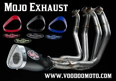 VooDoo 4 Into 1 MOJO Race Exhaust Suzuki Hayabusa GSX1300 1999-2024 Black • $1085.99