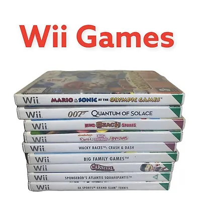 £8.36 • Buy Nintendo Wii Games Fast Free Next Day Dispatch - Select By Drop Down Menu