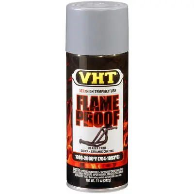 VHT High Temp Paint SP100; Flameproof 11oz Aerosol Flat Gray Primer To 2000deg • $22.42