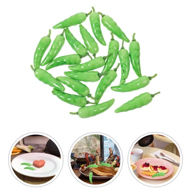 £4.19 • Buy  20pcs Mini Simulation Pepper Artificial Chili Lifelike Pepper Models Artificial