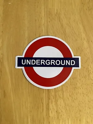 UNDERGROUND SIGN London Logo Decal THICK Sticker Gift Souvenir Decoration UK • £4.25