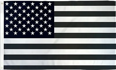 Black And White Subdued United States Of America Army 5'x3' Flag  • £13