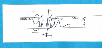 £4.55 • Buy Chris Kamara Portsmouth Fc 1975-1977 & 1981 Ex Leeds United Original Autograph