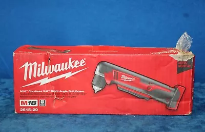 New Milwaukee M18 (2615-20) 18V Cordless Lithium-Ion Right Angle Drill Tool Only • $0.99