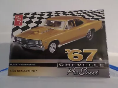 AMT '67 Chevelle Pro Street 1/25 Scale Plastic Model Kit (Round 2 Models) Sealed • $18.95