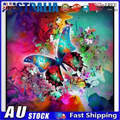 AU Butterfly 5D Full Drill Diamond Painting Embroidery DIY Craft Cross Stitch • $9.59