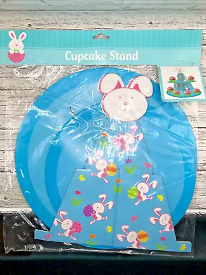 2-Tier Easter Bunny Cupcake Stand Themed Party Supplies Dessert Stand • $2.88