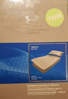 $70 • Buy *new* $250 Under Armour Athlete Recovery Bedding Twin Xl Sheet Set 1325133-100
