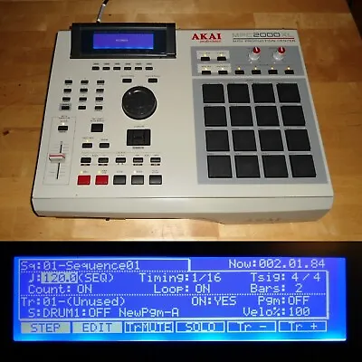 Akai MPC 2000XL W/Custom Black Pads/Buttons & Red LEDs 1GB CF Drive 32MB RAM • $1499.99