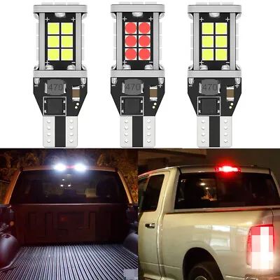 2 White 1 Red 921 LED Cargo 3rd Brake Light Bulbs For Chevy Silverado 1999-2020 • $12.98