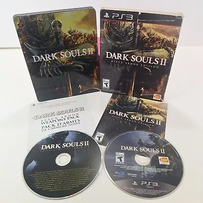 Dark Souls II Black Armor Edition Steelbook (Sony PlayStation 3 2014) CIB • $35.29