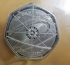 £6.99 • Buy Rare 2017 Sir Isaac Newton 50p UK Fifty Pence Coin UNCIRCULATED  From Sealed Bag