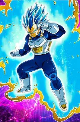 Dragon Ball Poster Ultra Blue Vegeta DBS 12inx18in Free Shipping • $9.95