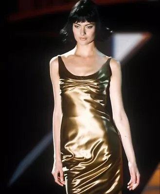 F/W 1995 GIANNI VERSACE COUTURE Dress As Modeled By THE Shalom Harlow 1990’s • $559.99