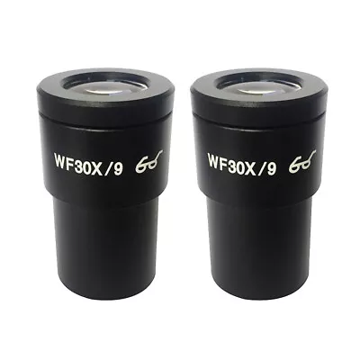 One Pair WF30X High Eye-point Eyepiece For Stereo Microsope Field Of View 9 Mm • $54.40