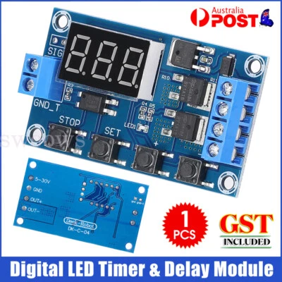 $10.05 • Buy 400W Digital LED Timer & Delay Module With Trigger Input / DC 5V - 36V 15A