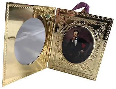 24 K Gold CHRISTMAS 1999 White House Abraham Lincoln Ornament Masonic RARE VTG • $122.33