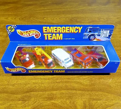 Hot Wheels Vintage Emergency Team 5-Pack Gift Malaysia 1988 Fire-Eater Fire Dept • $69.97