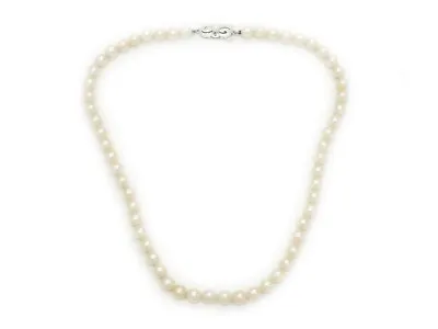 Mikimoto 6-6.5mm Akoya Cultured Pearl Bead Strand Necklace 18k White Gold 16  • $2450
