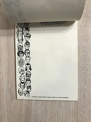 1964 Original Mmms Marvel Fan Club Complete Scribble Notepad! Rare!! Marvelmania • $300