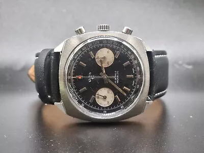 Elgin Chronograph Valjoux 7733 1970s Wristwatch • $431.60