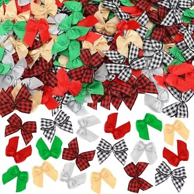 Christmas Tiny Bows 180Pcs Christmas Mini Bow Small Satin Ribbon Bows For DIY... • $10.79