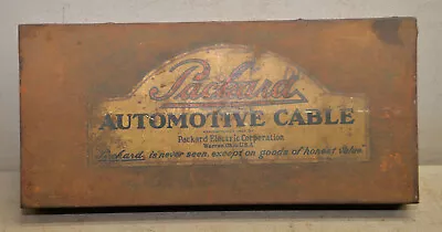 Packard Automotive Cable Box Automobile Parts Bin Collectible Metal Container  • $47.99