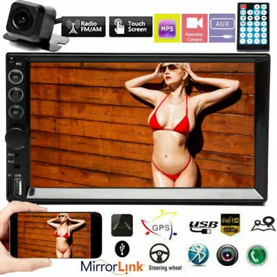 Fit Ford Explorer Mustang 2Din Car Stereo Radio Bluetooth USB Mirrorlink For GPS • $63.11