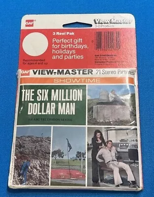 Classic Toy - VIEW-MASTER REELS - SIX MILLION DOLLAR MAN - FACTORY SEALED - RARE • $19.99