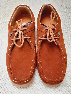 Lambretta Woodstock Loafer Dark Tan Suede Shoes Size 11 - New • £20