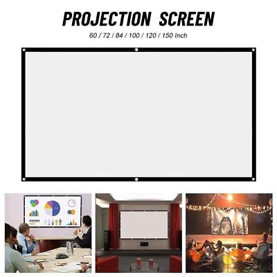 $30.04 • Buy Outdoor Anti-light Screen Projector Curtains Projection Screen Simple Curtain