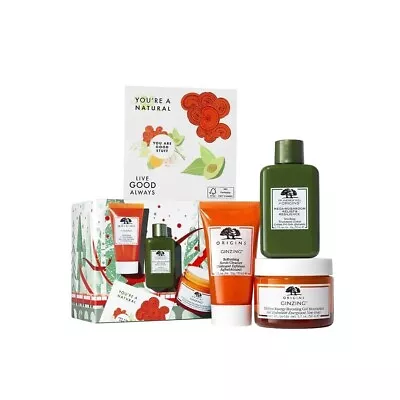 $19.76 • Buy Origins GinZing & Mega Mushroom Hydrating 3 Pieces Glow Kit Set