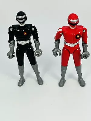 VTG 1994 Masterbotix Power Bots Black And Red Action Figures Trendmasters • $14.99