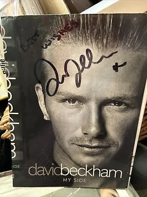 David Beckham Hand Signed Book Cover.(sport) • £100