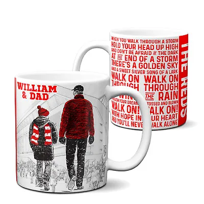 Personalised Liverpool Mug Football Fan Cup Father & Son Birthday Gift FSM28A • £12.95