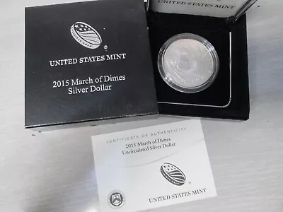 2015 March Of Dimes UNCIRCULATED Silver Dollar Commemorative Coin • $42