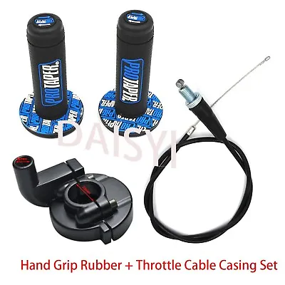 Hand Grip + Throttle Cable Casing Set For Honda CR80 CR60 CR85 CR125 CL100 • $14.99