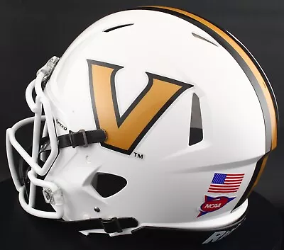 VANDERBILT COMMODORES NCAA Riddell Speed Full Size AUTHENTIC Football Helmet • $299.99