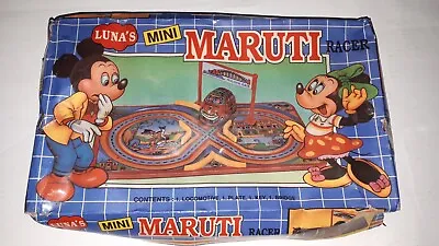 Vintage Luna's Mini Marutti Racer Tinplate Wind-up Car Disney Mickey Mouse Bambi • £30