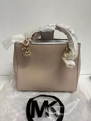 Michael Kors Cynthia Pink Saffiano Leather Satchel Tote Shoulder Bag 30f7gcys1l • $119.99