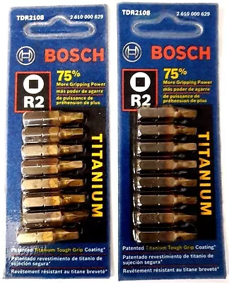 Bosch R2 Titanium Square Drive Screwdriving Bits TDR2108 2-8 Packs • $4.70