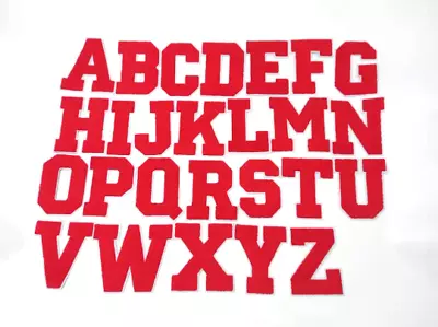 $8.49 • Buy 5 Inch Chenille Letters With White Background: Pick Letter / Color