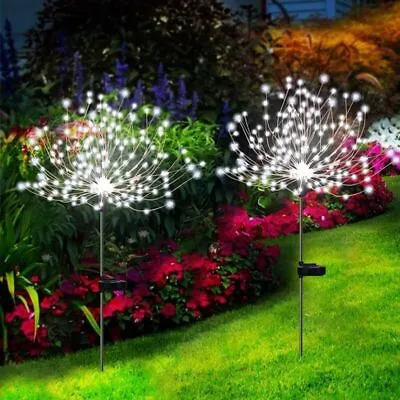 Outdoor Solar Garden Firework Lights Waterproof Path Lawn Xmas Decor 150 LED • $7.59