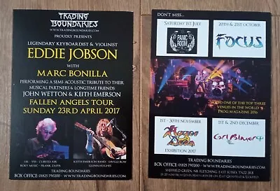 Eddie Jobson (Roxy / UK) & Marc Bonilla (Keith Emerson) Concert Flyer • £3.50