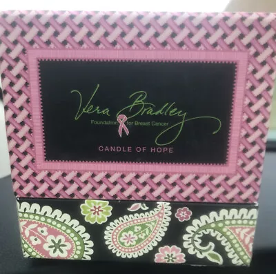 Vera Bradley Pink Elephant Candle Of Hope Breast Cancer Awareness NIB Pink Green • $22.99