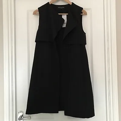 Ladies Dorothy Perkins Long Sleeveless Waistcoat With Pockets Size 8 Nwt • £16