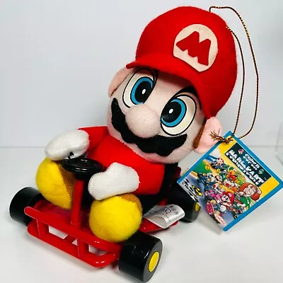 Super Mario Kart Mario Plush VINTAGE 1993 Takara UFO Prize W/ Tag! Official • $54.99