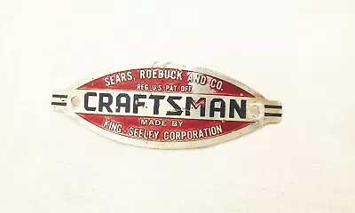 Vtg Craftsman 103 King Seeley Drill Press Logo Emblem Badge Tag • $10.49